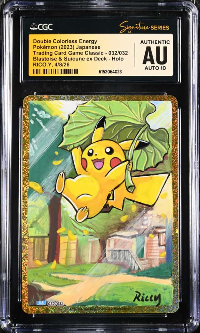 Pokemon CGC AUTH AUTO10 Double Colorless Energy Pikachu Rico Y 2023 #032 CLK JPN