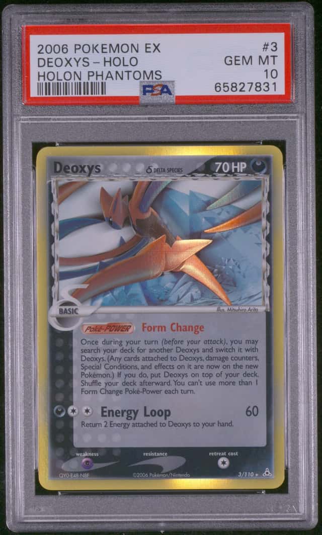 2006 Pokemon EX Holon Phantoms Deoxys Delta Species Holo #3/110 PSA 10 GEM MINT