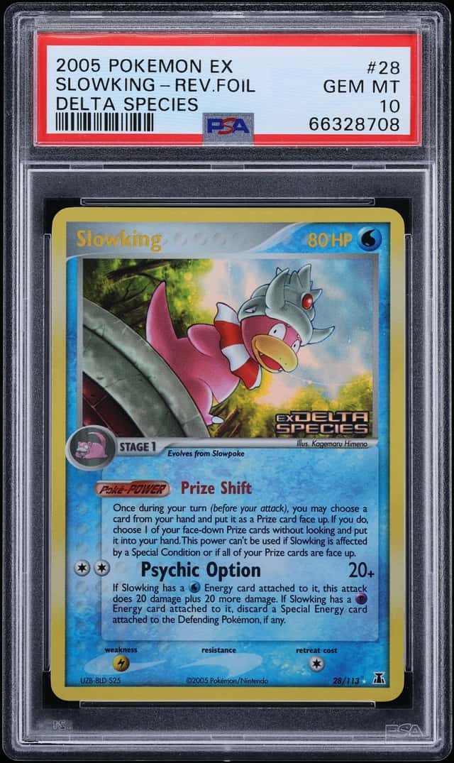 2005 Pokemon EX Delta Species Reverse Holo Slowking #28 PSA 10 GEM MINT