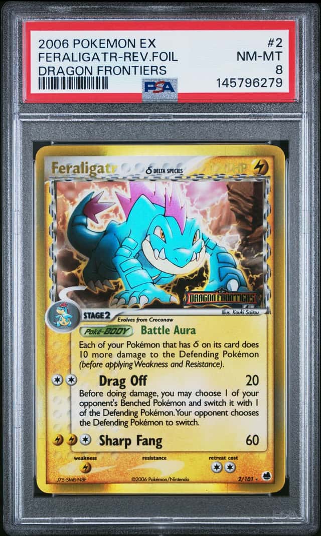 2006 Pokemon Ex Dragon Frontiers Reverse Holo Feraligatr #2