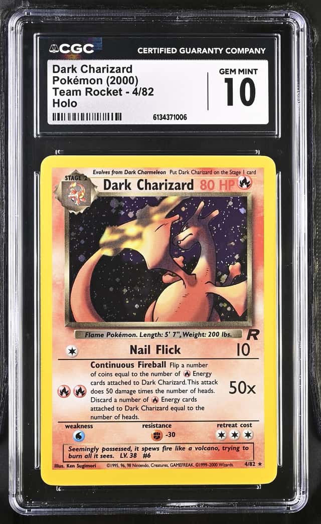 Dark Charizard 2000 Pokemon Team Rocket #4/82 Holo CGC 10 GEM MINT
