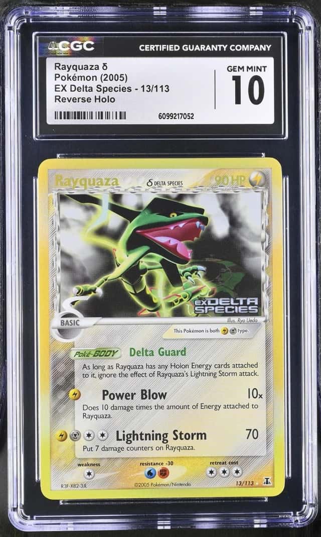Pokemon Rayquaza EX Delta Species 13/113 Reverse Holo CGC 10 Gem Mint