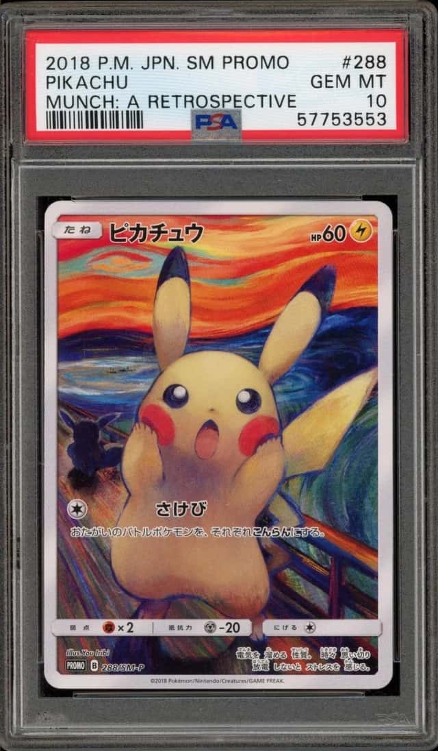 Pokemon Pikachu Sm Promo 288/SM-P Scream Munch: A Retrospective Japanese PSA 10