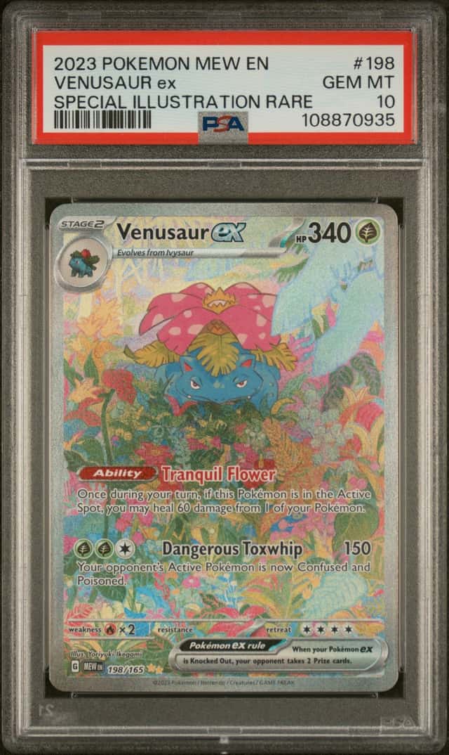 Pokemon Venusaur EX 151 198/165 Special Illustration Rare PSA 10 Gem Mint