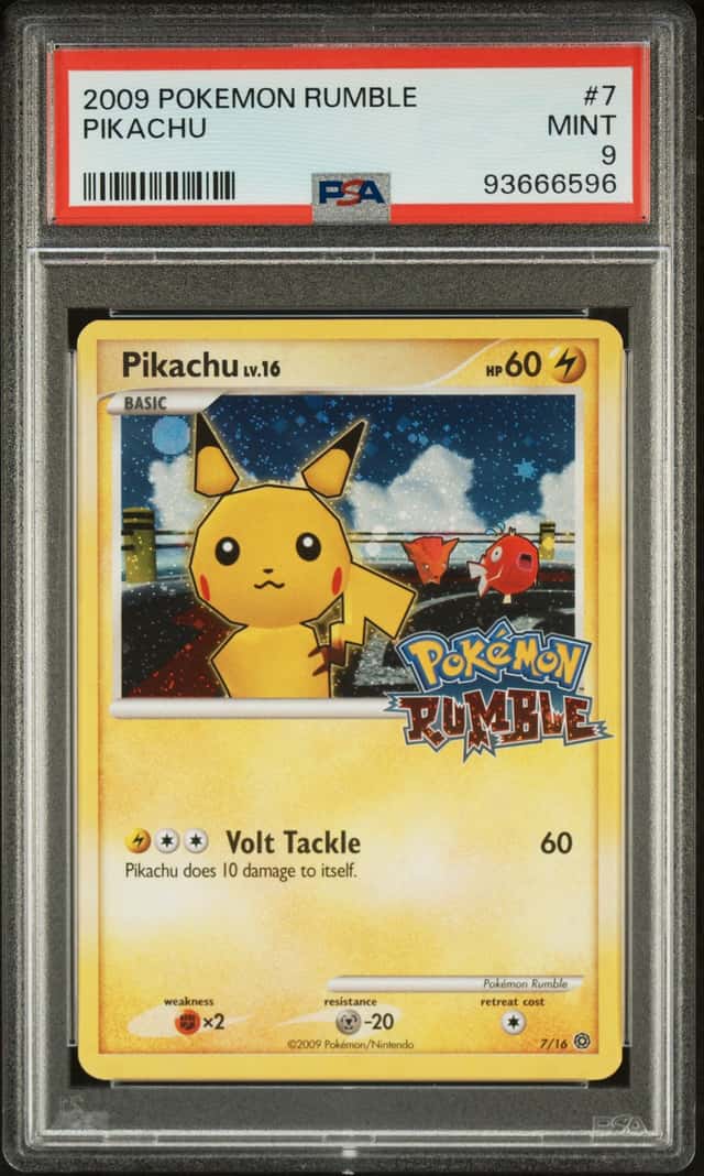 Pokemon Pikachu Rumble 7 PSA 9 Mint