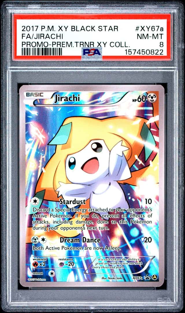 Pokemon Jirachi Black Star Promo XY67A Premium Coll. Full Art PSA 8