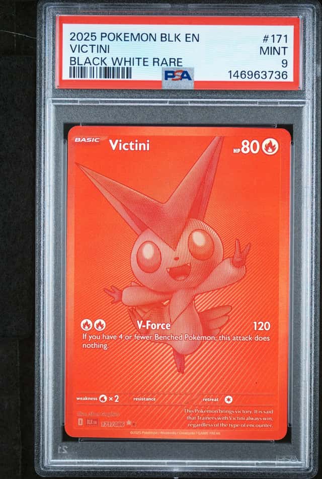 2025 Pokemon BLK EN VICTINI  - 172/086 - BLACK WHITE RARE 