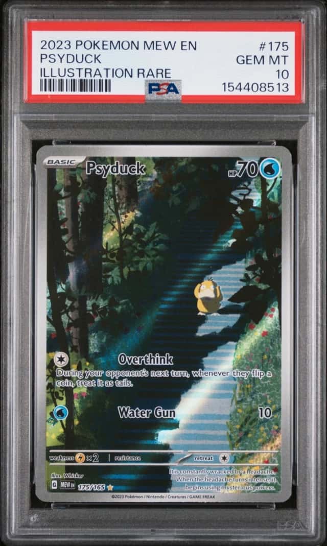 2023 POKEMON MEW EN-151 ILLUSTRATION RARE #175 PSYDUCK PSA 10