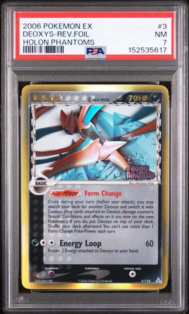 Deoxys #3 PSA 7 NM Reverse Holo Stamped EX Holon Phantoms Pokemon Card 🔥🔥