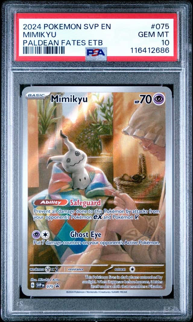 The Pokémon Company Mimikyu PSA 10 075 SV Scarlet & Violet Promo Holo EN 2024