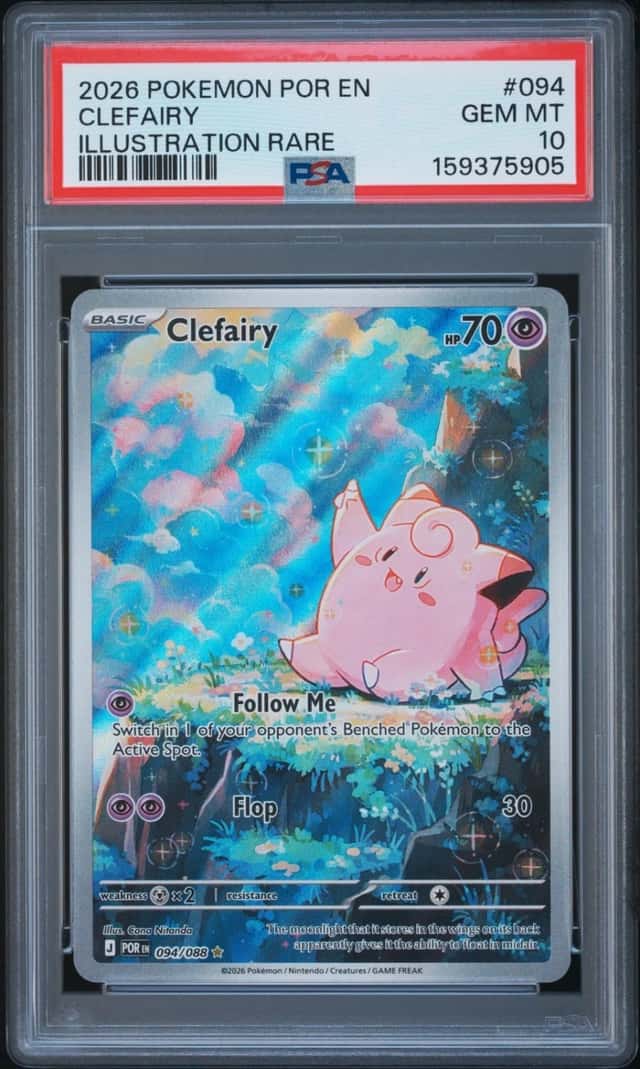 2026 POKEMON POR EN-PERFECT ORDER ILLUSTRATION RARE #094 CLEFAIRY PSA 10