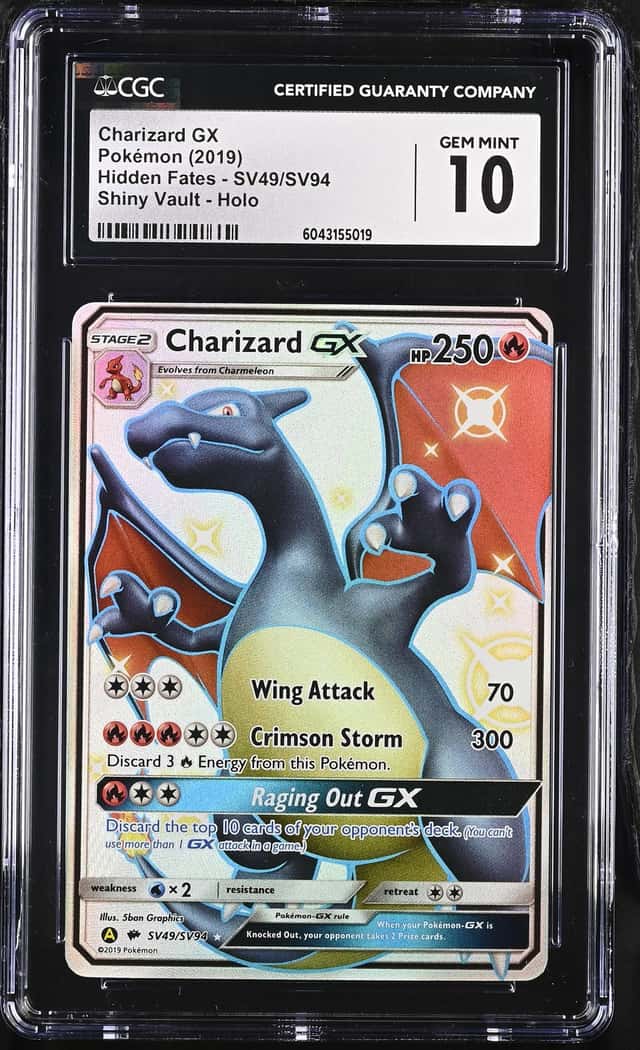 Pokémon Charizard GX 2019 Hidden Fates SV49/SV94 Shiny Vault Holo CGC 10