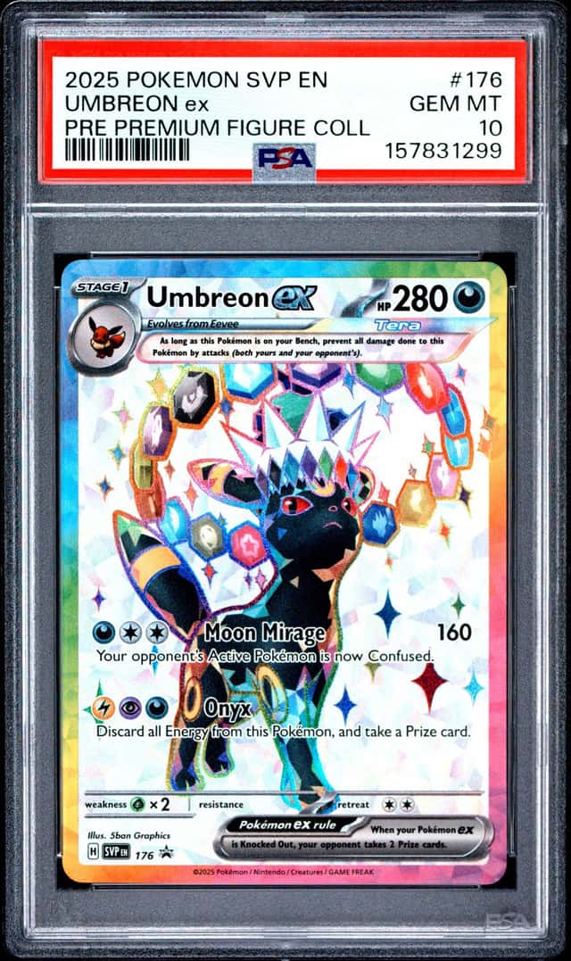 2025 POKEMON SVP PROMO PREMIUM FIGURE COLLECTION #176 UMBREON EX PSA 10