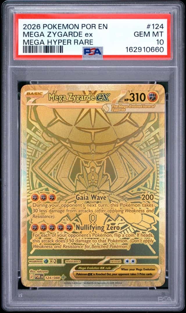 2026 POKEMON POR EN-PERFECT ORDER MEGA HYPER RARE #124 MEGA ZYGARDE EX PSA 10