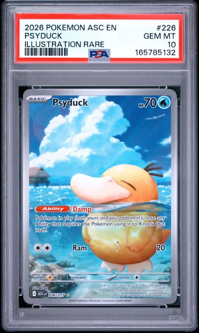 2026 POKEMON ASC EN-ASCENDED HEROES ILLUSTRATION RARE #226 PSYDUCK PSA 10