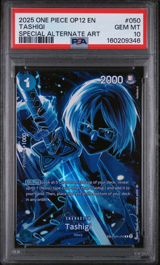 9346 Tashigi 2025 One Piece Legacy of the Master OP06-050 Special Alt Art PSA 10