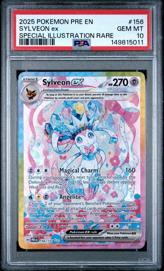 Sylveon EX *PSA 10* Special Illustration Rare *Prismatic Evolutions* #156