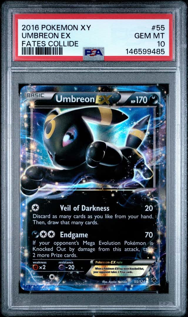 Pokemon 2016 Umbreon EX 55/124 Fates Collide GEM MINT PSA 10