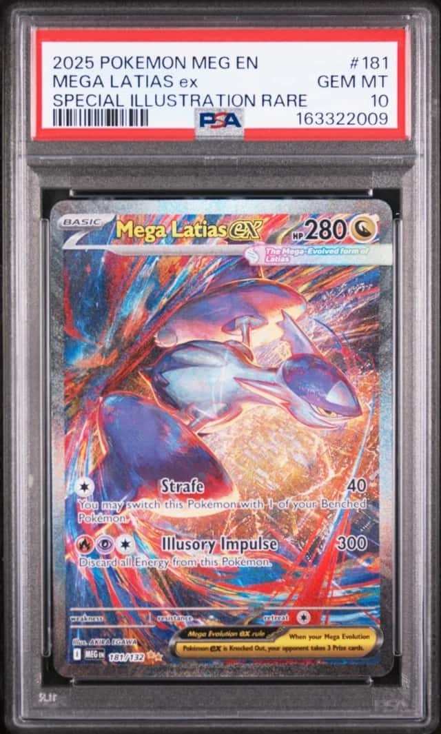 Pokemon Mega Latias ex Mega Evolution 181/132 Special Illustration Rare PSA 10