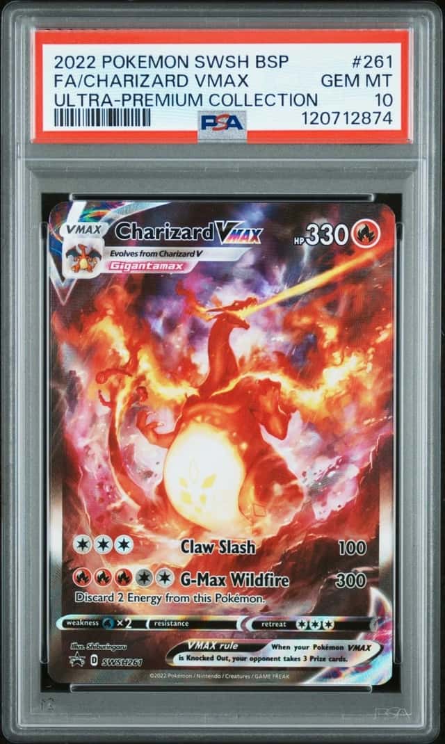 Pokemon Charizard Vmax Swsh Black Star Promo 261 Ultra Premium Coll. PSA 10