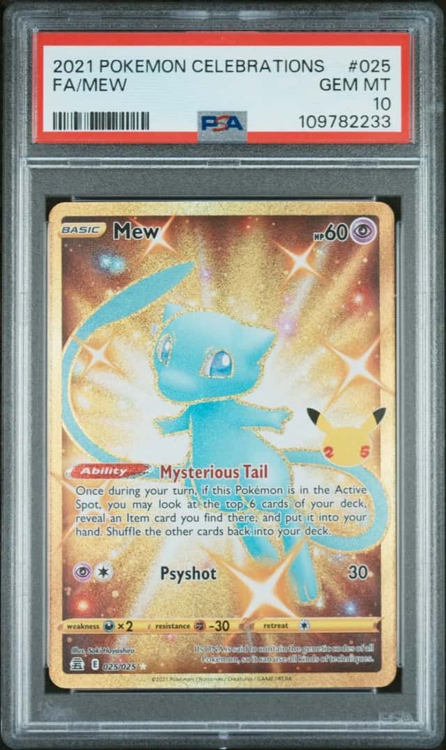 Pokemon Mew Celebrations Full Art 025 PSA 10 Gem Mint