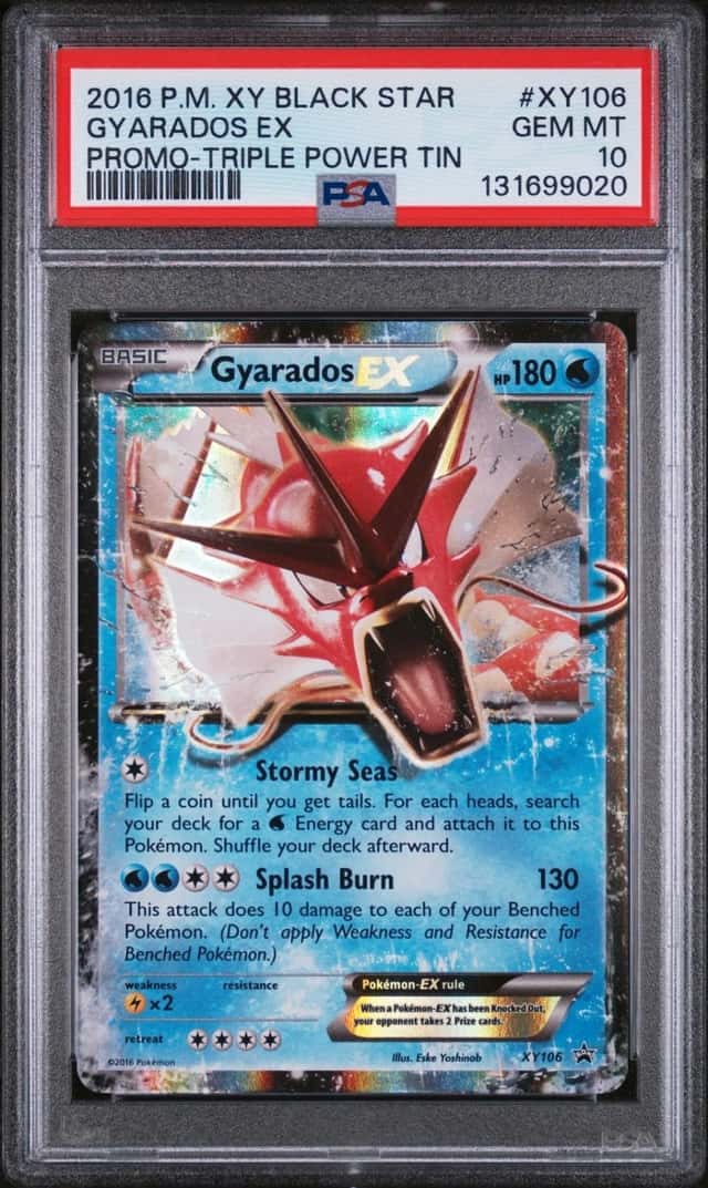 Pokemon Gyarados EX Black Star Promo XY106 Triple Power Tin PSA 10 Gem Mint