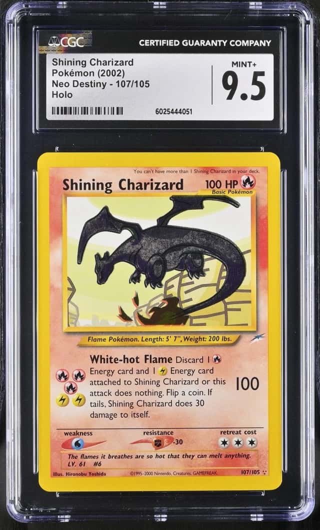 Pokemon Shining Charizard Neo Destiny Unlimited 107/105 Holo CGC 9.5