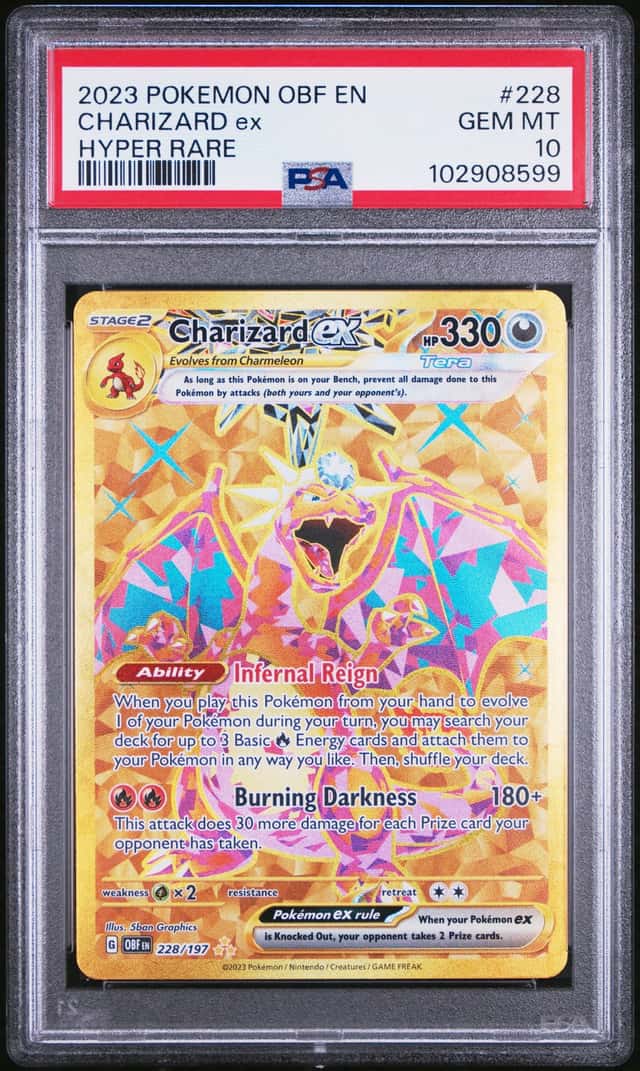 2023 Pokemon SV Obsidian Flames Charizard ex #228/197 PSA 10 GEM MINT
