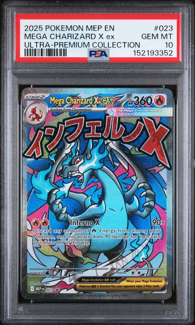 2025 Pokemon MEP En Ultra-Premium Collection #023 Mega Charizard Ex PSA 10