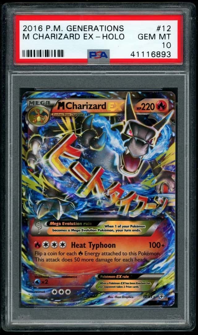 POKEMON M CHARIZARD EX 2016 GENERATIONS #12 PSA 10