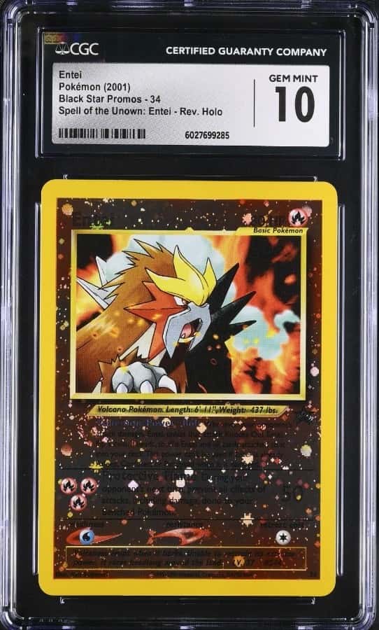 Pokémon Entei 2001 BSP#34 Spell of the Unown: Entei CGC 10