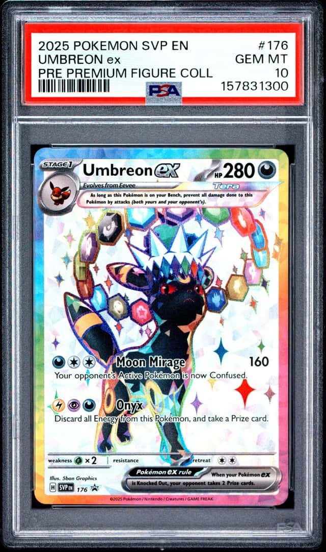 2025 POKEMON SVP PROMO PREMIUM FIGURE COLLECTION #176 UMBREON EX PSA 10