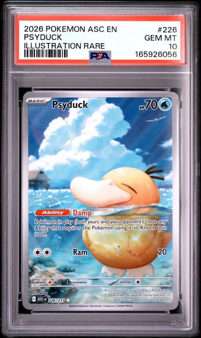 2026 POKEMON ASC EN-ASCENDED HEROES ILLUSTRATION RARE #226 PSYDUCK PSA 10