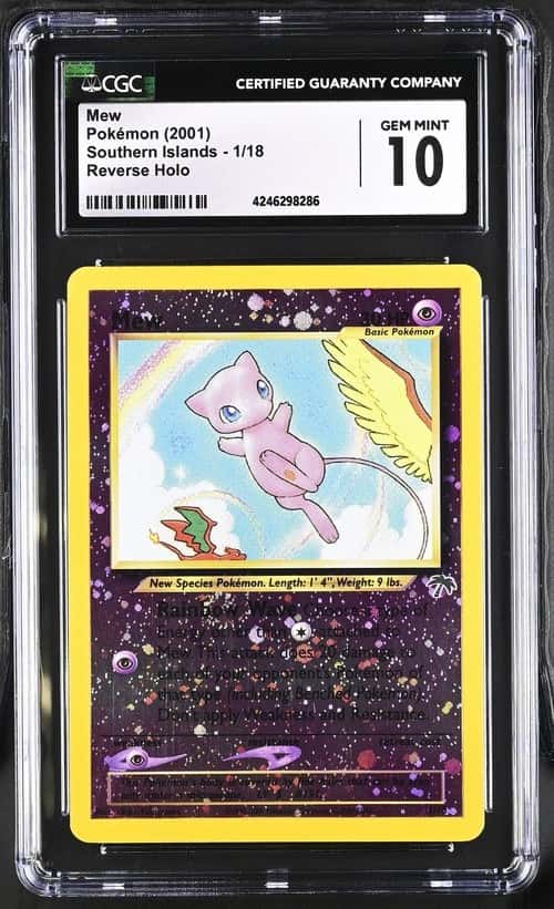 2001 Pokemon Southern Islands Reverse Holo Mew #1 CGC 10 GEM MINT
