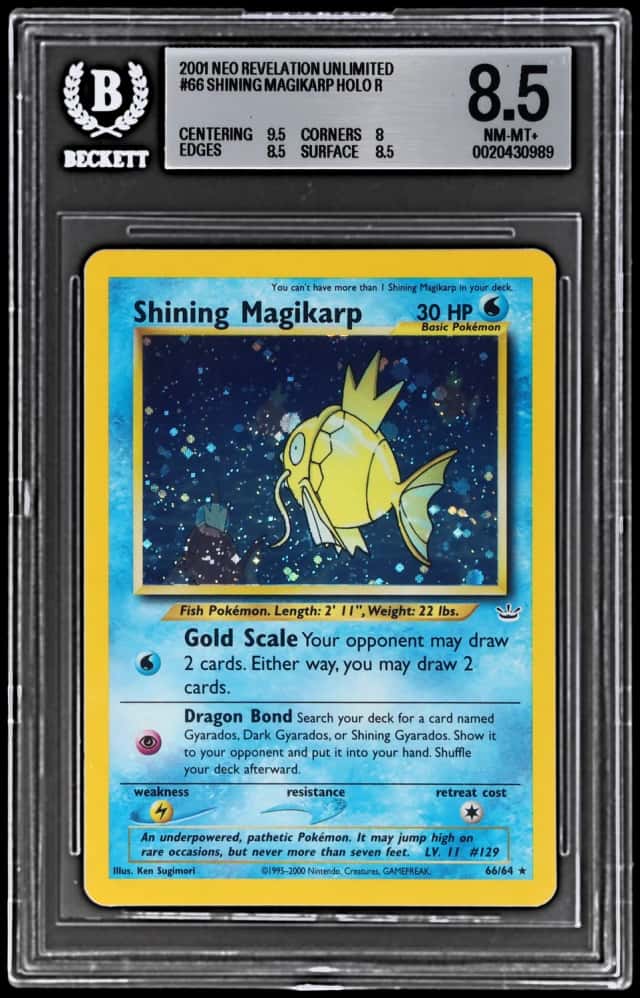 2001 Pokemon Neo Revelation Holo Shining Magikarp #66
