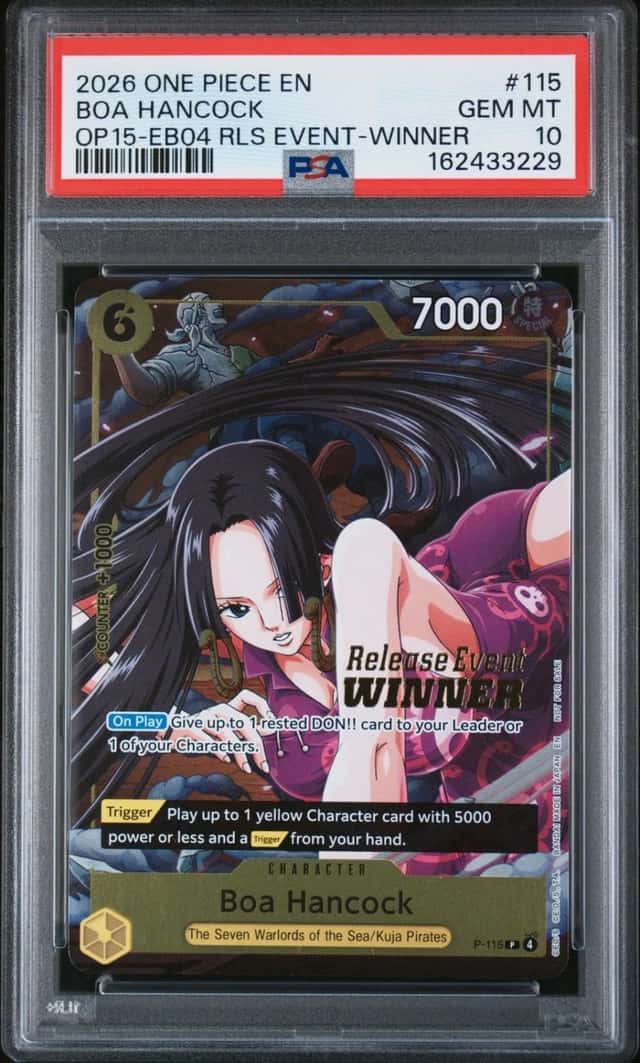 One Piece Boa Hancock Promo P-115 Kami's Island Release Event-Winner PSA 10