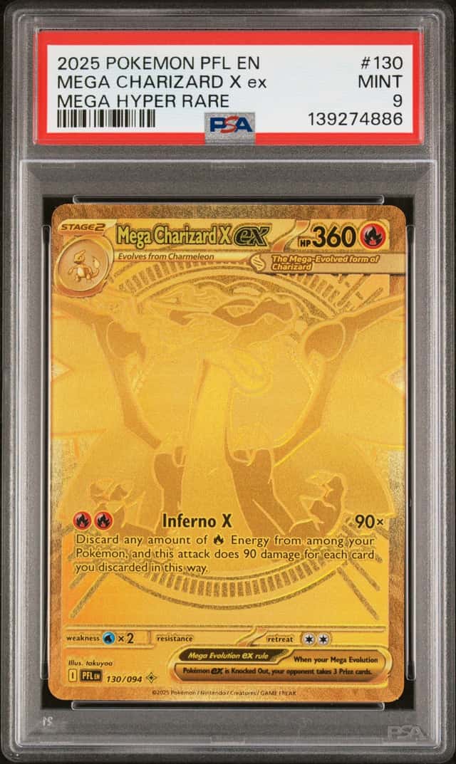 Mega Charizard X ex 130/094 Me02: Phantasmal Flames Hyper rare 🔥