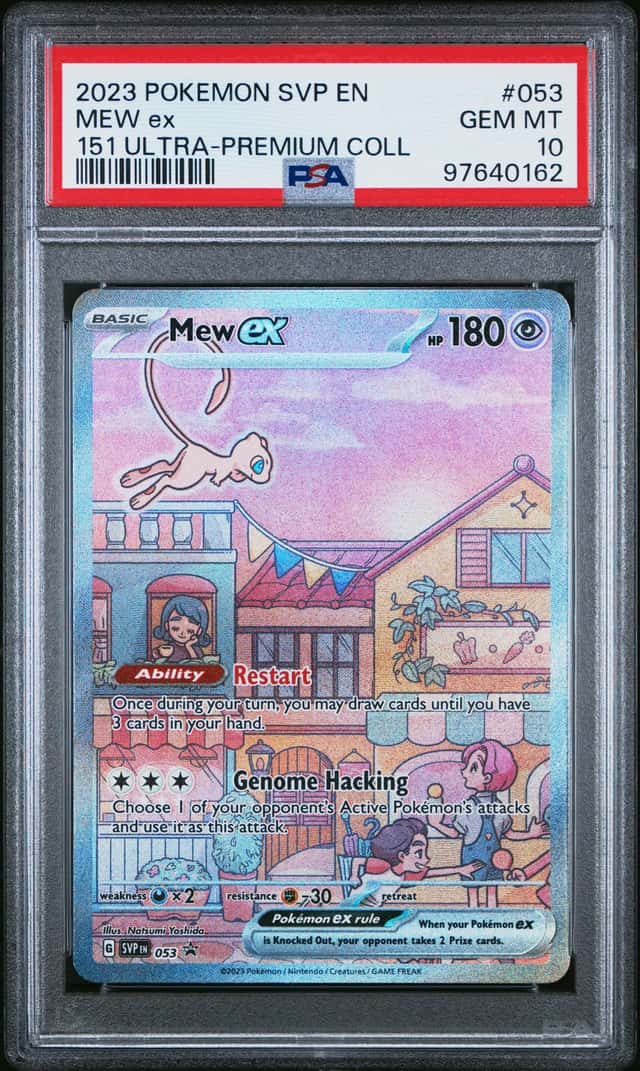 Mew EX 053 151 Ultra-Premium Collection Sv Black Star Promo Pokemon PSA 10