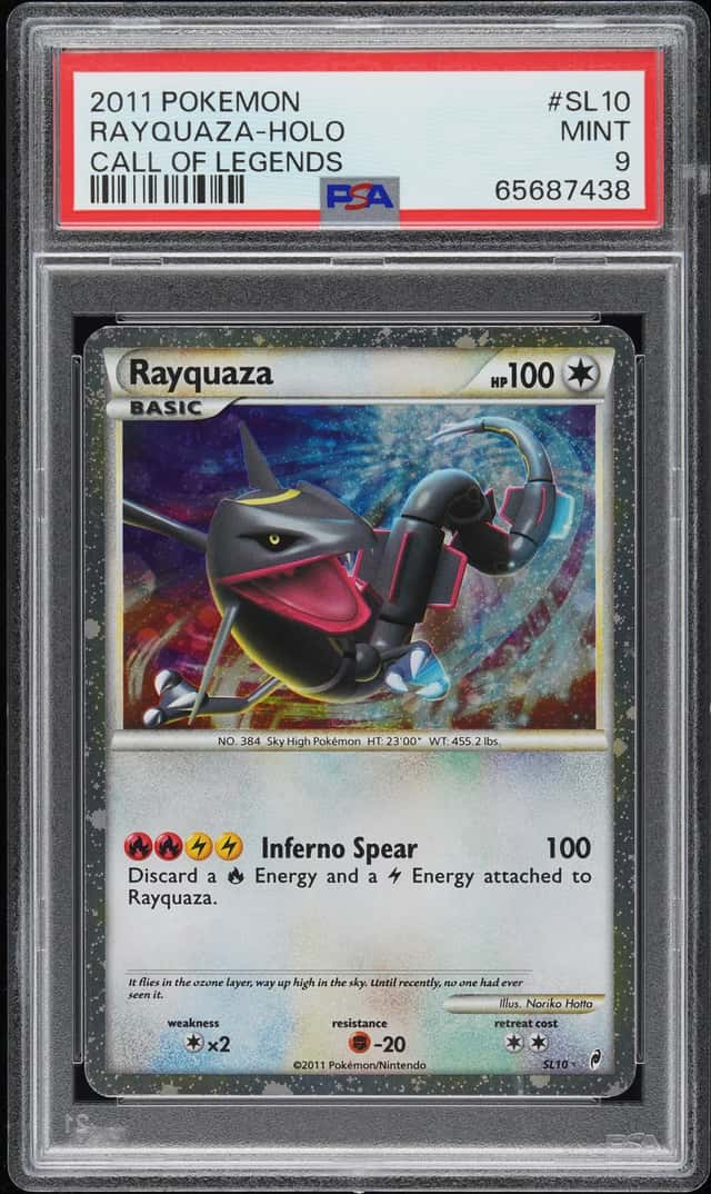 2011 Pokemon Rayquaza Call of Legends Holo #SL10 PSA 9