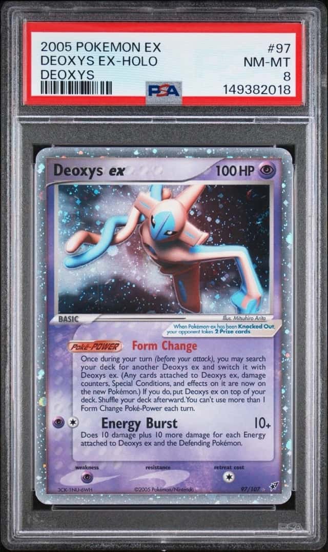 Pokemon Deoxys ex (Normal Form) 97/107 EX Deoxys Holo SWIRL