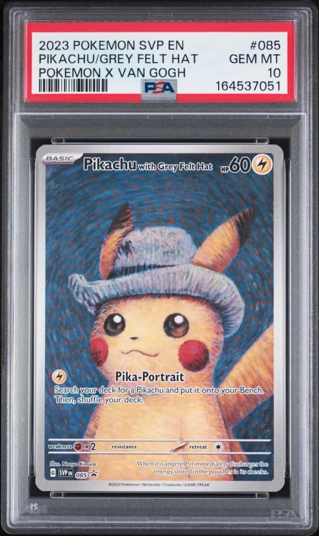 Pikachu/Grey Felt Hat