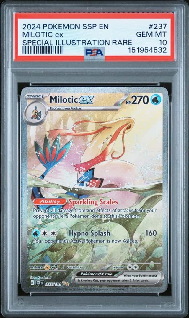 Pokemon Milotic ex Surging Sparks 237/191 Special Illustration Rare PSA 10