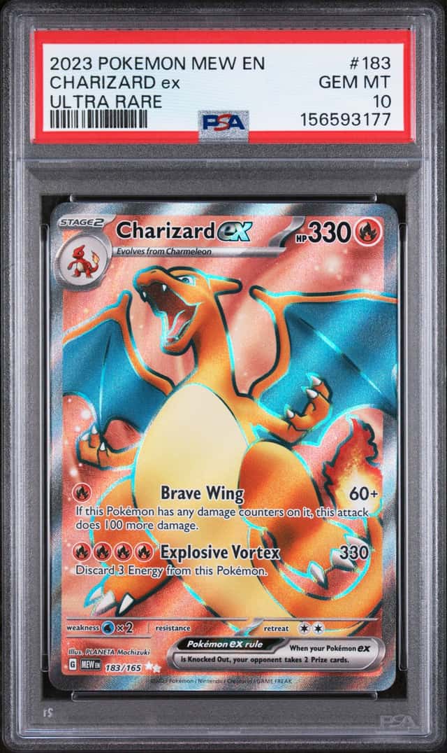 PSA 10 Charizard ex Ultra Rare 183/165 Pokemon 151 Scarlet & Violet ENGLISH GEM