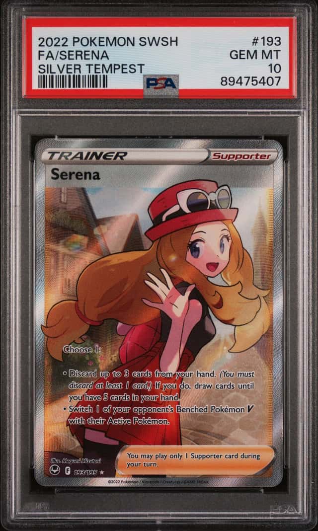 The Pokémon Company Serena 193/195 Silver Tempest Full Art Holo PSA 10 ENG