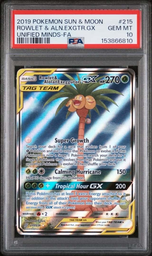 Rowlet & Alolan Exeggutor GX
