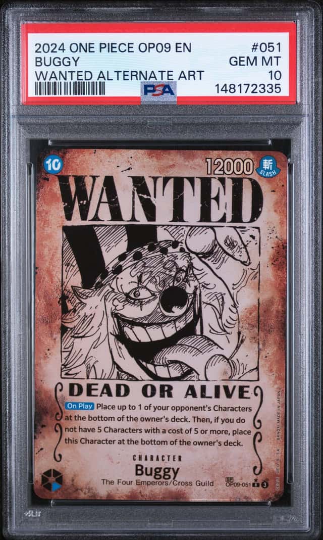 2024 One Piece Emperors In New World Wanted Alternate Art Buggy #OP09051