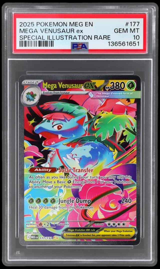 2025 Pokemon Mega Evolution Special Illustration Rare Mega Venusaur Ex #177