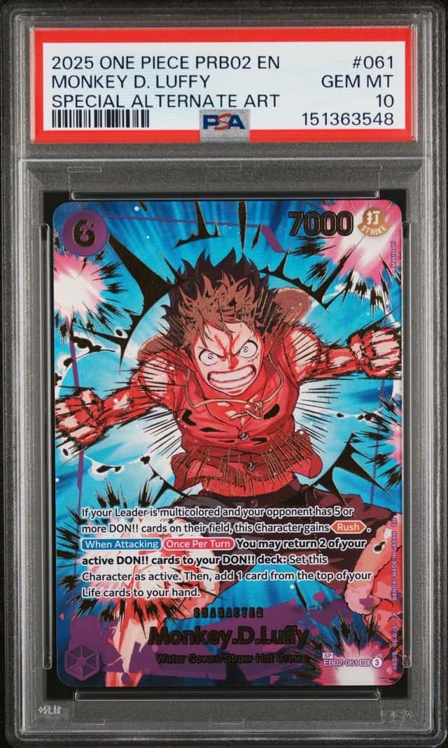 2025 One Piece the Best Premium Booster Volume 2 Special Alternate Art Monkey D. Luffy #EB02-061