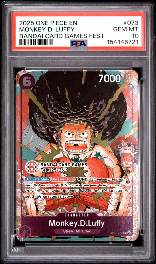 2025 One Piece Promo Bandai Card Games Fest '25-'26 Monkey D. Luffy #OP07073