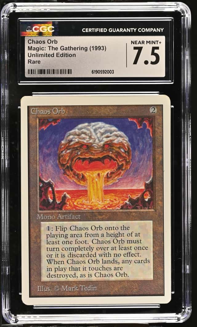 1993 Magic the Gathering Unlimited - CHAOS ORB - Rare Reserved List